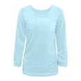thumbnail image 4 of LSLJS Chandail à Col Rond pour Femmes, Décontracté, Ample, Chandail à Enfiler, Hauts, Manches Longues, T-Shirt, Chemisiers, Sport, Chandail à Enfiler, Tenue de Détente, 4 of 5