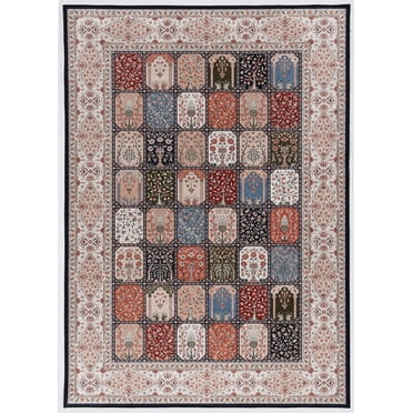 Tapis d'appoint Emerald Duluth gris & bleu de 3 pi 3 po x 5 pi