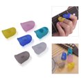 thumbnail image 1 of Eccomum 6pcs Guitar Silicone Finger Fingertip Protectors for Guitar Ukulele Beginners (Random Color Delivery), 1 of 4