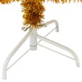 thumbnail image 3 of vidaXL Artificial Half Christmas Tree with Stand Gold 120 cm PET, 3 of 5