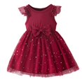 thumbnail image 1 of SXcggal One Robe Tlle pour Tout-Petite Fille Été à Volants Sans Manches Robe Bébé Fille Mode Décontractée Robes Belle Respirante Mignonne Robe Fille, 1 of 6