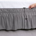 thumbnail image 3 of Unique Bargains Polyester Bed Skirt Elastic Wrap Around Dust Ruffle 15' Drop, 3 of 10
