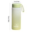 thumbnail image 3 of Boovnll Water Bottles, Sports Water Bottle 16.9 Ounce Labeled Motivational Bottle 500Ml Portable Leak Proof Sports Water Bottle Suitable for Outdoor Fitness in Women's Gyms, Water Bottle, 3 of 6