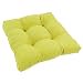 thumbnail image 3 of 19-inch Squared Microsuede Tufted Dining Chair Cushion, 3 of 3