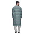 thumbnail image 3 of Atasi Designer Kurta Pajama For Men Printed Straight Kurta Set Summer Clothing, 3 of 5