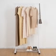 thumbnail image 3 of Mainstays Simple Single Rod Garment Rack, White., 3 of 8
