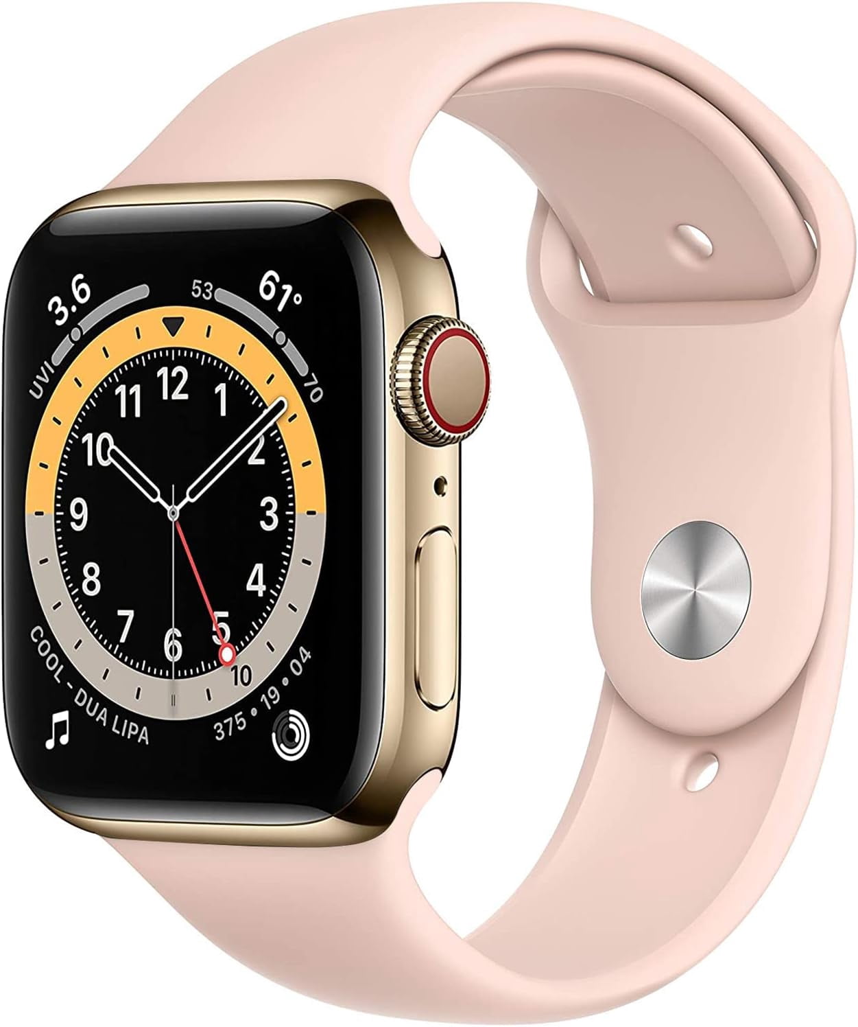 Refurbished Apple Watch Series 6 Stainless Steel 44mm A2293 (GPS + Cellular) Gold (Grade A)
