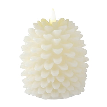 Holiday Time_Wow 2PK LED Candle Christmas Decoration , White, 4IN