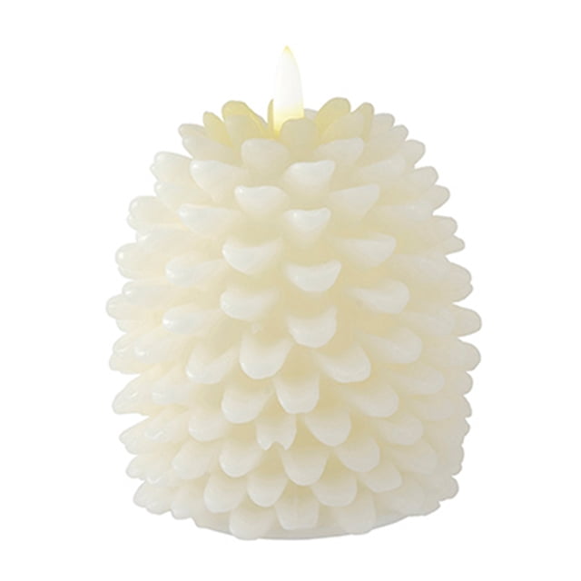 Holiday Time_Wow 2PK LED Candle Christmas Decoration , White, 4IN