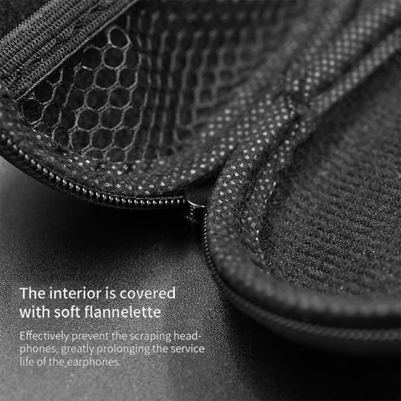 KZ Earphones Case Oval Shape Storage Box Bag Soft Pouch Portable Pocket Dust Proof Protection Holder Headset Spare Accessories