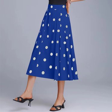 FcBaudy Jupes pour Femmes, Robes Midi pour Femmes, Robes d'Été pour Femmes Jupe Évasée à Imprimé avec Poche Élastique pour Femmes Robe pour Femme
