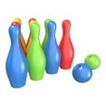 thumbnail image 2 of Bowling Game Set for Indoor and Outdoor Family Fun with 10 Pins and 2 Balls, 2 of 9
