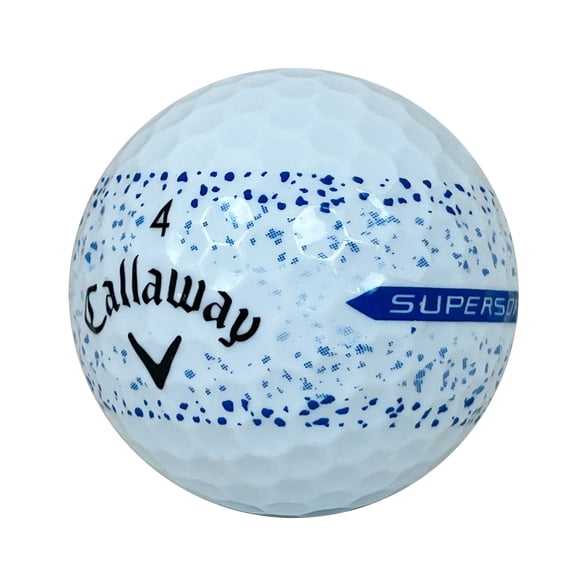 36 Callaway Supersoft Splatter 4A Blue par Mulligan Golf Balls - Balles de Golf Usagées