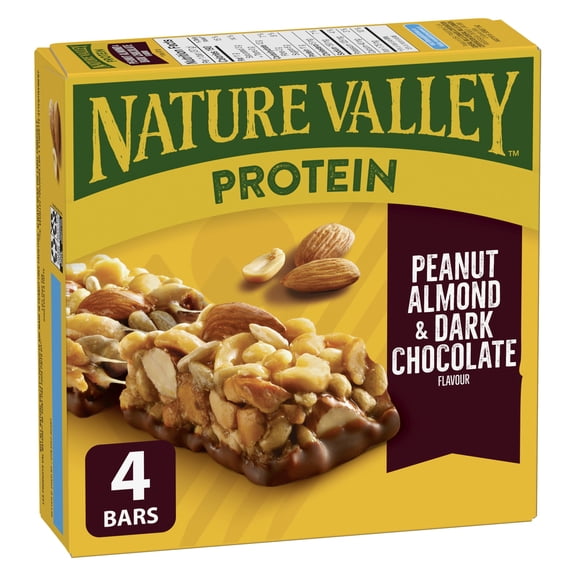 Nature Valley Peanut Almond and Dark Chocolate Protein Bars, 4 Bars