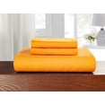 thumbnail image 4 of 3-Piece Duvet Cover Set, 1800 Thread Count, Button Closure, Solid Color - Cooling, Breathable Material- Wrinkle, Fade, Stain Resistant, Full/Queen, Elite Orange, 4 of 5