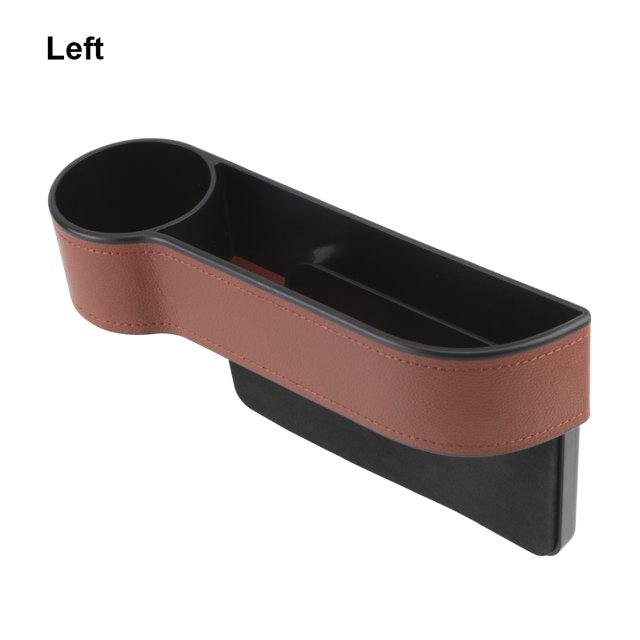 Car Organizer Leather Car Seat Gap Storage Box Seat Gap Slit Box With Charging Hole