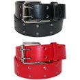 thumbnail image 1 of CTM® Kid's Leather Two Hole Jean Belt (Pack of 2 Colors), 1 of 4