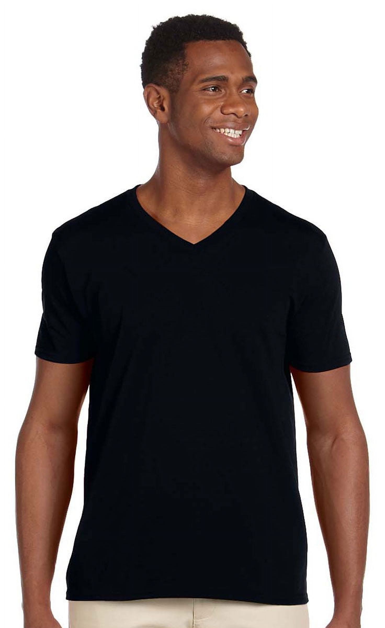 Gildan Men's Softstyle V-Neck T-Shirt - G64V (Pack Of 3)