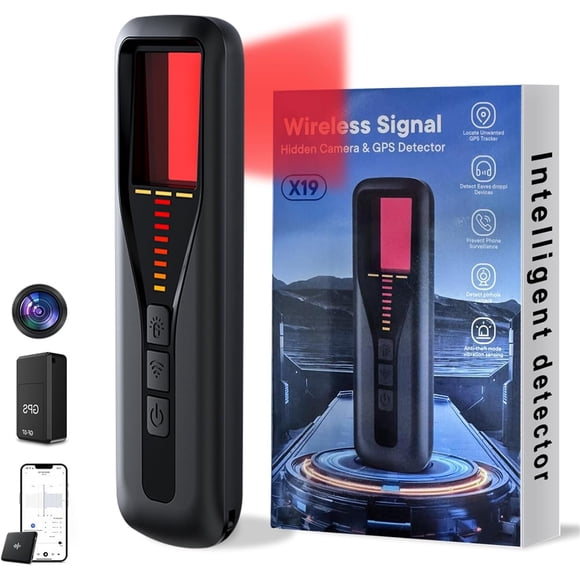 Tigebraver Hidden Camera Detector for Travel, 2026 Upgraded Spy Camera Finder Wireless Signal Scanner, 5 Sensitivity Levels 4 Detection Modes 25H Battery for Office Car Bathroom Hotel