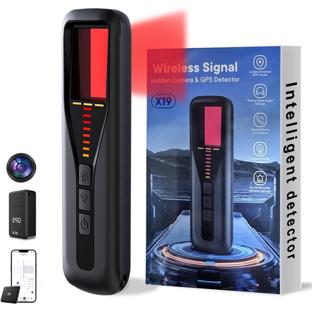 Tigebraver Hidden Camera Detector for Travel, 2026 Upgraded Spy Camera Finder Wireless Signal Scanner, 5 Sensitivity Levels 4 Detection Modes 25H Battery for Office Car Bathroom Hotel