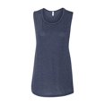 thumbnail image 1 of Bella + Canvas Débardeur Muscle Fluide pour Femmes, TG, Bleu Marine Chiné, 1 of 1