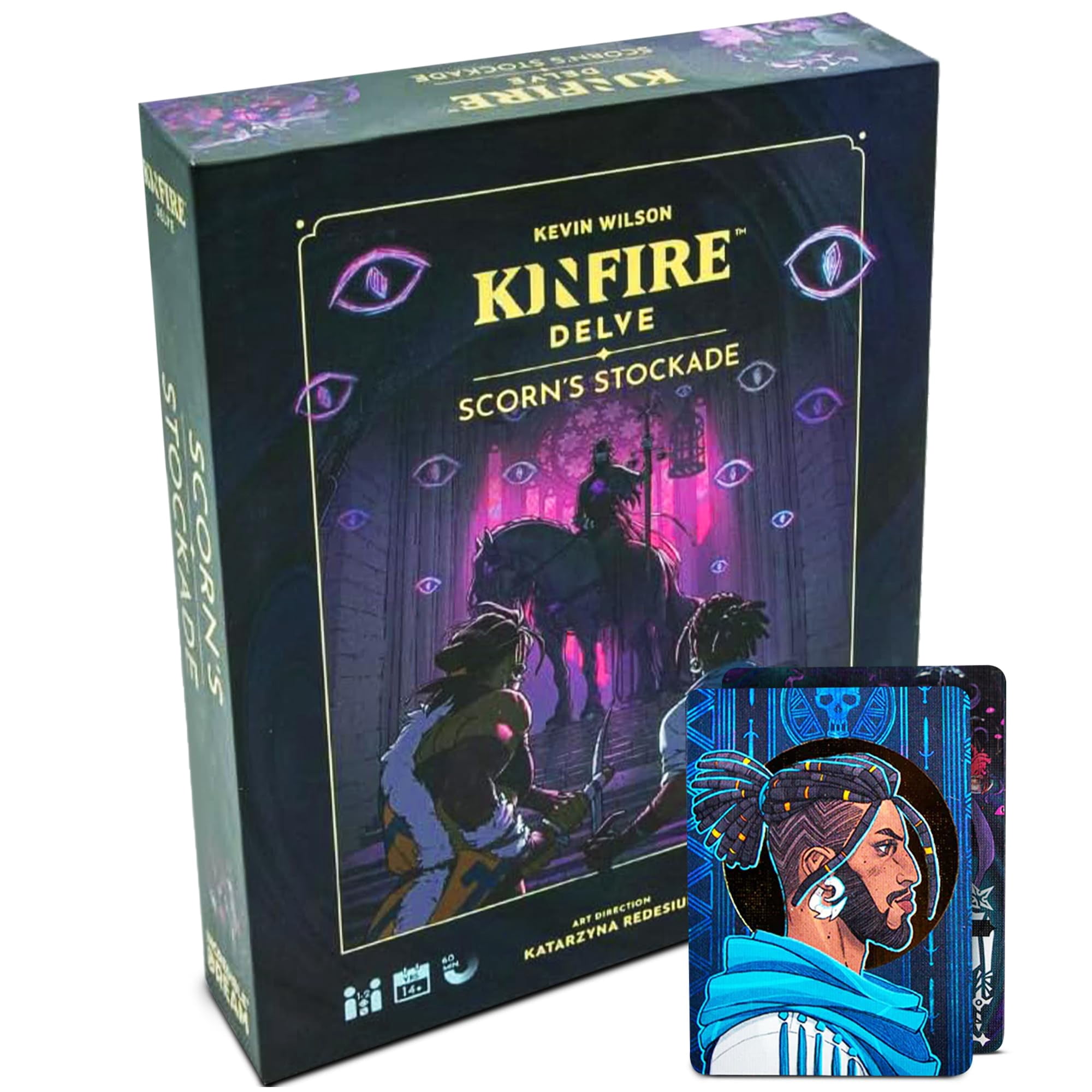Incredible Dream Kinfire Delve: Scorn's Stockade | Quick-to-Table Cooperative Dungeon-Crawling Card Game | Affordable, Streamlined Fantasy Adventure | Ages 14 and Up | Made