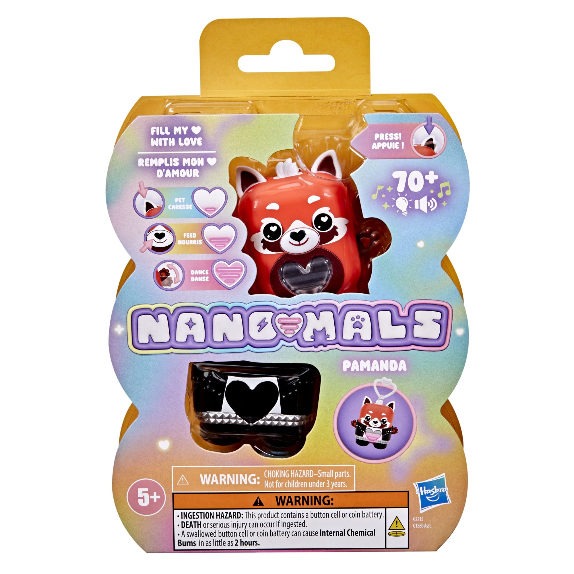 NANO-MALS Pamanda le panda roux, compagnon électronique
