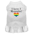 thumbnail image 1 of I Have 2 Mommies Screen Print Dog Dress White Xs, 1 of 1
