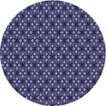 thumbnail image 1 of Ahgly Company Tapis Rond Lavable en Machine Intérieur Transitionnel Bleu Ardoise Moyen, 5 Pieds Rond, 1 of 7