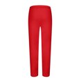 thumbnail image 4 of RXIRUCGD Men's Fashion Drawstring Elastic Waist Solid Color Casual Sweat Length Pants 2 PC, Red, Size: L, 4 of 5