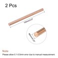 thumbnail image 2 of Unique Bargains 6mm Dia. 100mm Length Solid Copper Round Rod Lathe Bar Stock for DIY Craft 2pack, 2 of 4