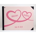 thumbnail image 2 of Darling Souvenir Pink Hearts Wedding Guest Book Hardbound Guest Sign-In Book Guest Registry Guestbook-9 x 12 Inches, 2 of 4
