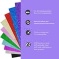 thumbnail image 3 of WHEANG Home Decor Permanent Self-Adhesive Vinyl Pack Mixed Colorful Holographic Craft Vinyl Plotters One Size Green, 3 of 9