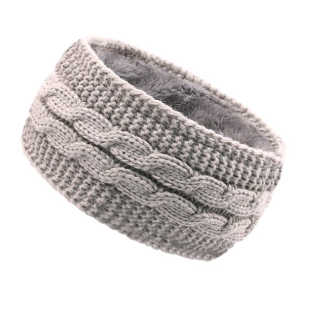 Fashion Autumn And Winter Pure Color Wool Knitted Hair Band Sports Headband