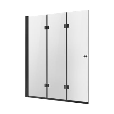 VEVOR Porte de Douche pour Baignoire 51 Po L x 56 Po H Sans Cadre Pliable Portes de Douche pour Baignoire