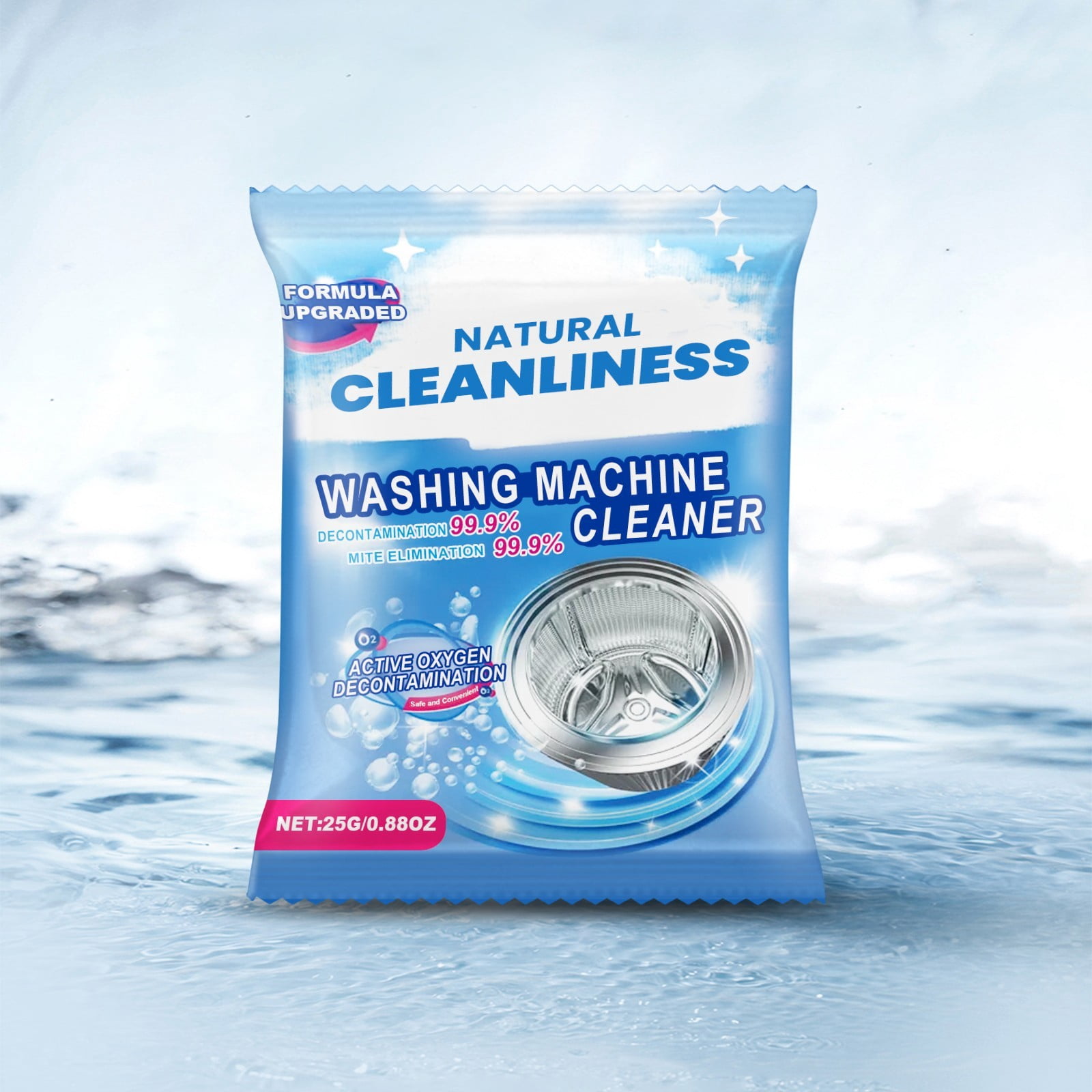 Yunuuuoa Washing Machine Cleaner Tablets, Laundry Detergent Pods for Deep Cleaning, Remove Mold Odor & Residue, Tank & Drum Washer Cleaner, HE Compatible, Septic Safe, All Fabrics, 12 Count