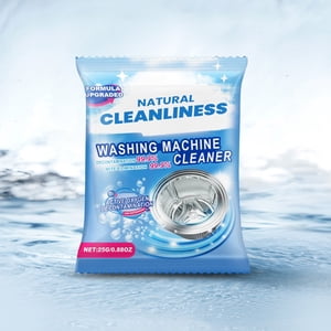 Yunuuuoa Lave-linge comprimés nettoyants, pastilles de nettoyage pour le nettoyage en profondeur, enlever l'odeur de moisissure & Résidus, réservoir & Nettoyeur à tambour, HE Compatible, Septic Safe, Tous les tissus, 12 Nombre