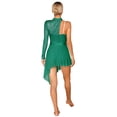 thumbnail image 2 of Alvivi Robe de Danse Lyrique pour Femme en Dentelle Transparente, Tutu en Maille Fendue, Justaucorps de Ballet et de Patinage Vert G, 2 of 7