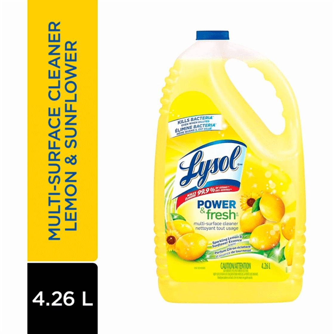 All Purpose Cleaner, Pour, Sparkling Lemon & Sunflower Essence, Multi Surface Cleaner