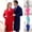 YPR1-Sky Bleu, variante sur Meichang Peignoir Long en Molleton pour Hommes et Femmes, Hiver, Chaud, Manches Longues, Col Châle, Peignoir Duveteux, Doux et Confortable, Tenue d'Intérieur, Peignoirs pour Couple avec Ceinture et Poches