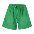 thumbnail image 4 of Womens Comfy Drawstring Splice Casual Elastic Waist Pocketed Loose Shorts Pants, 4 of 4