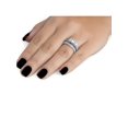 thumbnail image 3 of 1 1/2 ct 3-Stone Diamond Engagement Ring Matching Wedding Band Set White Gold, 3 of 3