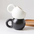 thumbnail image 4 of Chubby Mug Cute Ceramic Mug Handle Matte Frosted Coffee Mug, 4 of 4