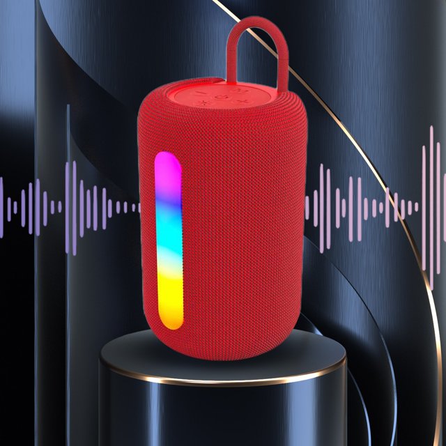 HOARBOEG Bluetooth 5.3 Wireless Speaker Outdoor Convenient Portable RGB Cool Light Effect Mini Bluetooth Audio Clearance Sale