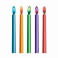 thumbnail image 1 of Color Flame Birthday Candles in Holders, 1 of 3