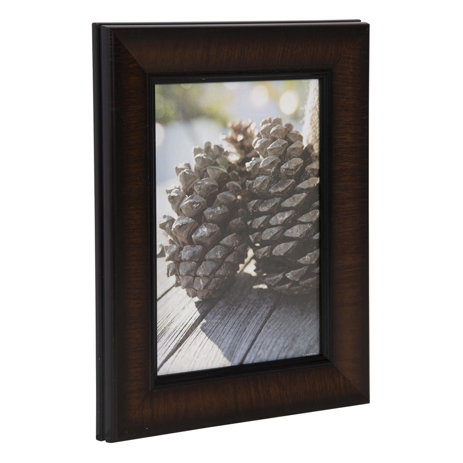 DesignOvation Lynnwood 4" x 6" Smoked Cognac Picture Frame