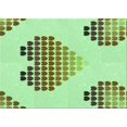 thumbnail image 1 of Ahgly Tapis Rectangulaire Lavable en Machine, Vert Clair, 4 Pieds x 6 Pieds, 1 of 7