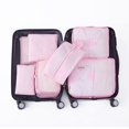 thumbnail image 1 of 7 Set Packing Cubes Waterproof Dirt Resistant Oxford Cloth Luggage Packing Organizers for Travel Pink, 1 of 5