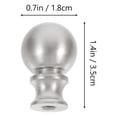 thumbnail image 2 of SHINYPASING 2Set Floor Lamps Screw Cap Metal Lamp Decoration Silver for Living Room, 2 of 7