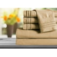 thumbnail image 1 of Mocassi 1800 Series Sheet Set 6 Pieces Deep Pocket California King Gold, 1 of 3